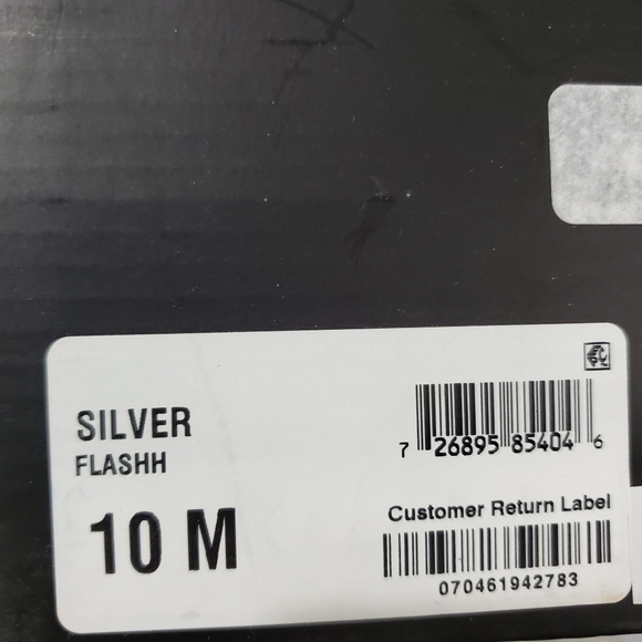 Men's Silver Flash Sequin Slip On Casual Sneakers - Picture 7 of 7